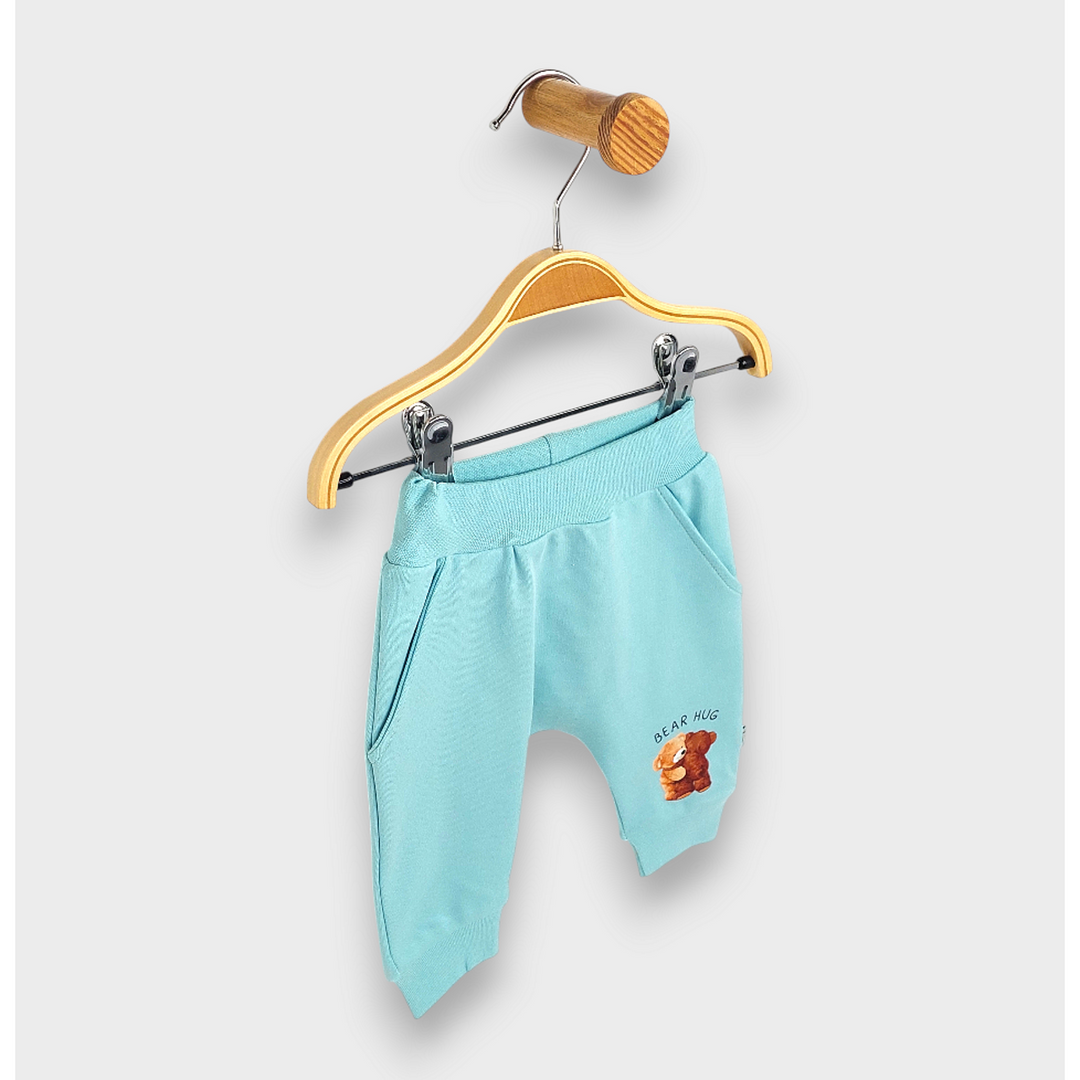 Rainy Pantaloni lungi pentru bebeluși Bear hug 62-92 cm. aqua