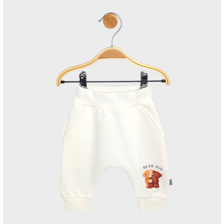 Rainy Pantaloni lungi pentru bebeluși Bear hug 62-92 cm. ecru