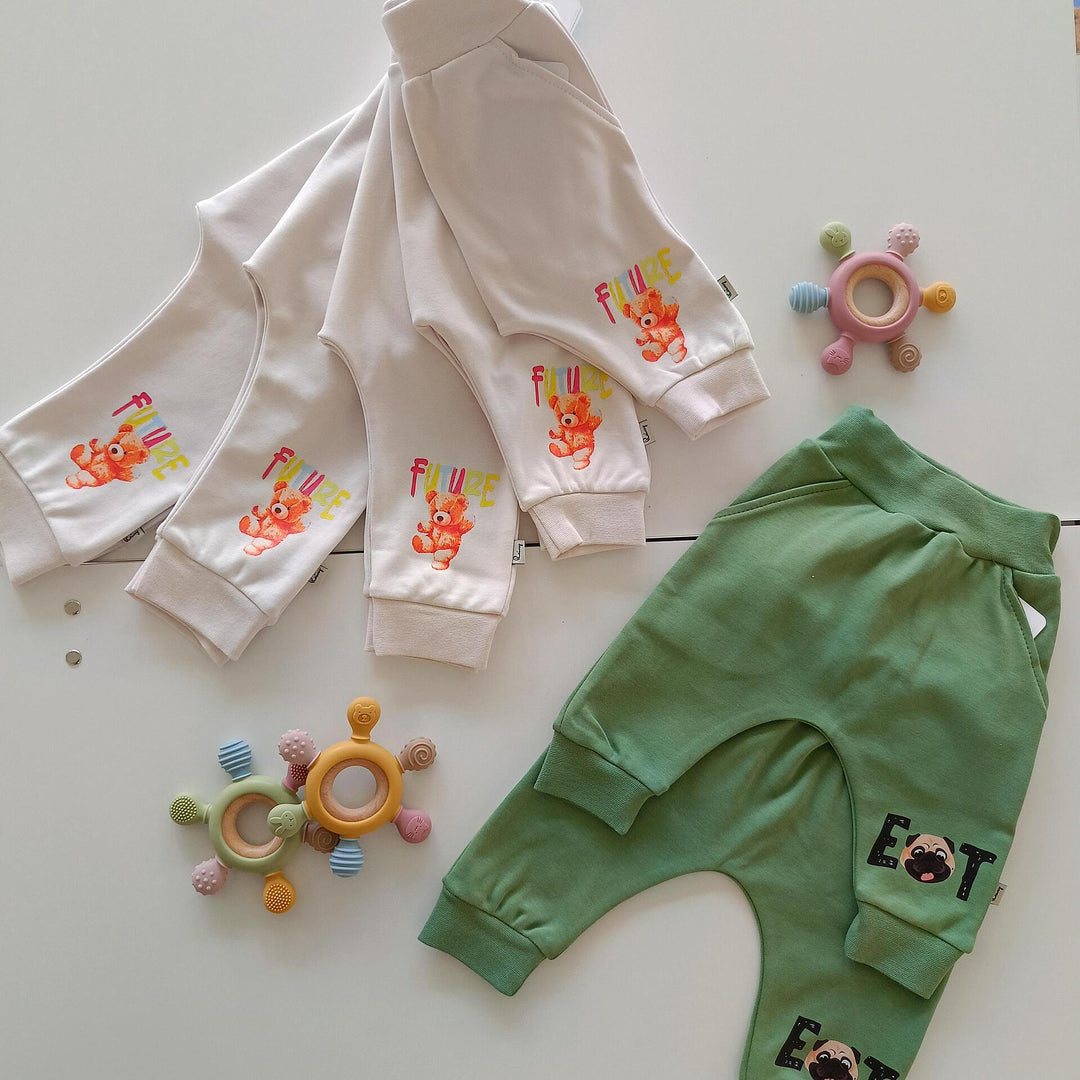 Rainy Pantaloni lungi pentru bebeluși Dog 62-92 cm. bordeaux