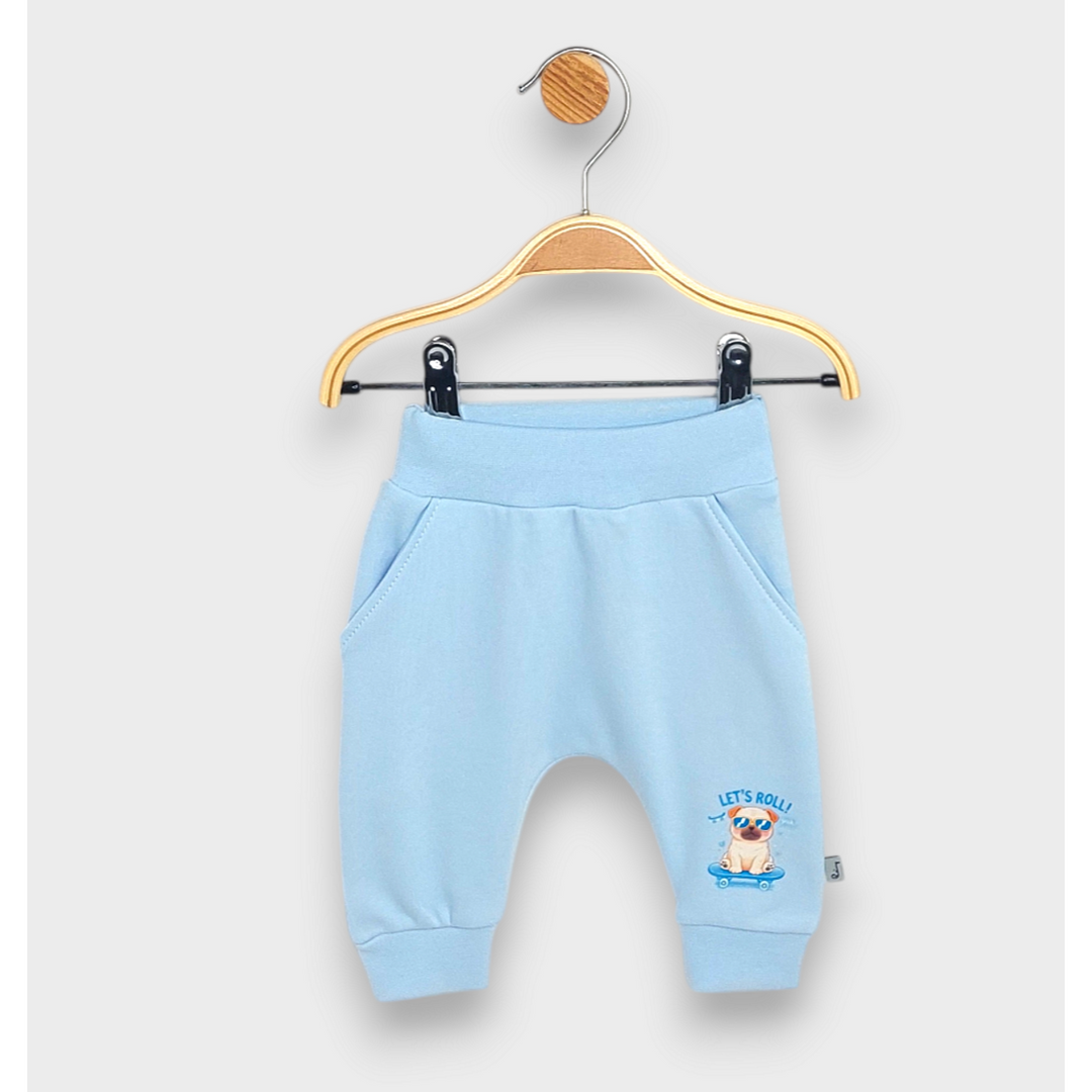 Rainy Pantaloni lungi pentru bebeluși Let's Roll 62-92 cm. albaștri