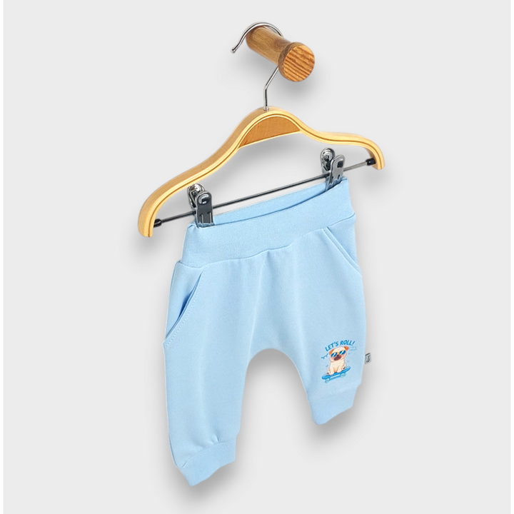 Rainy Pantaloni lungi pentru bebeluși Let's Roll 62-92 cm. albaștri