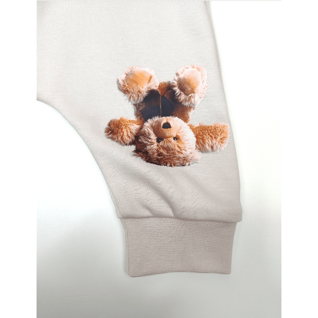 Rainy Pantaloni lungi pentru bebeluși Ursuleț de pluș 62-92 cm. ecru delicat
