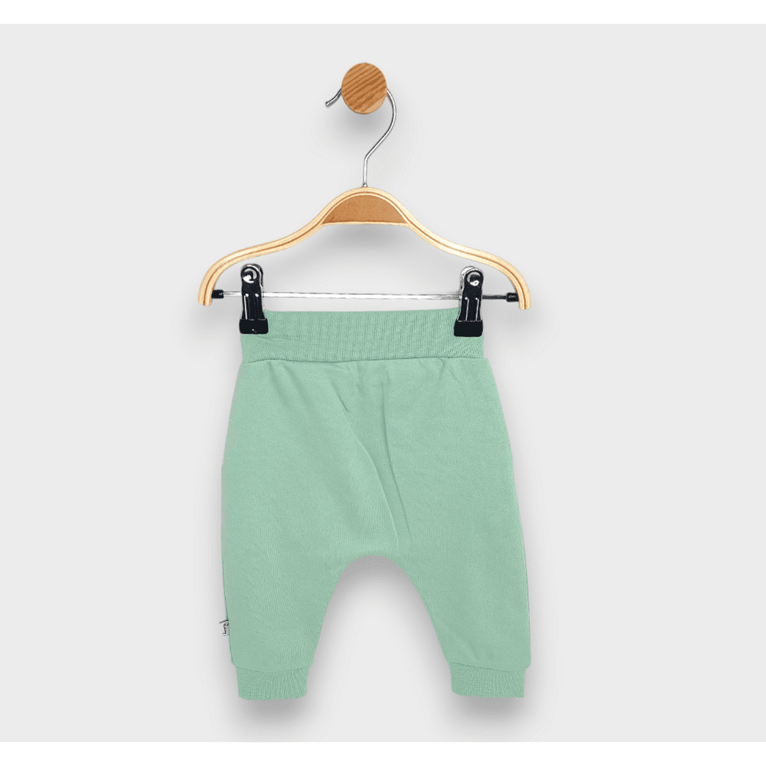 Rainy Pantaloni lungi pentru bebeluși Ursuleț de pluș 62-92 cm, verde pastel