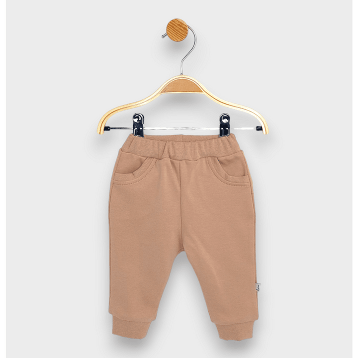 Rainy Pantaloni lungi pentru bebeluși cu buzunar 62-92 cm. migdală