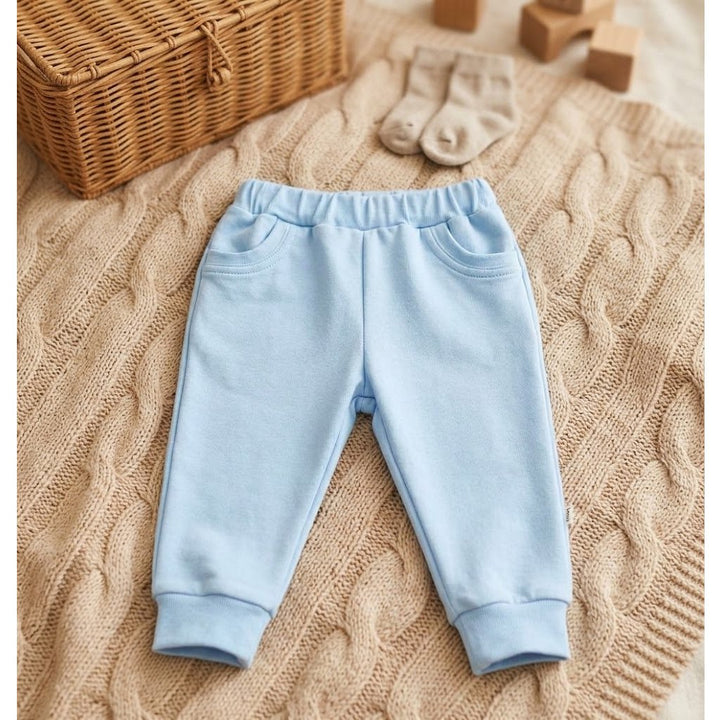 Rainy Pantaloni lungi pentru bebeluși cu buzunar 62-92 cm. albastru