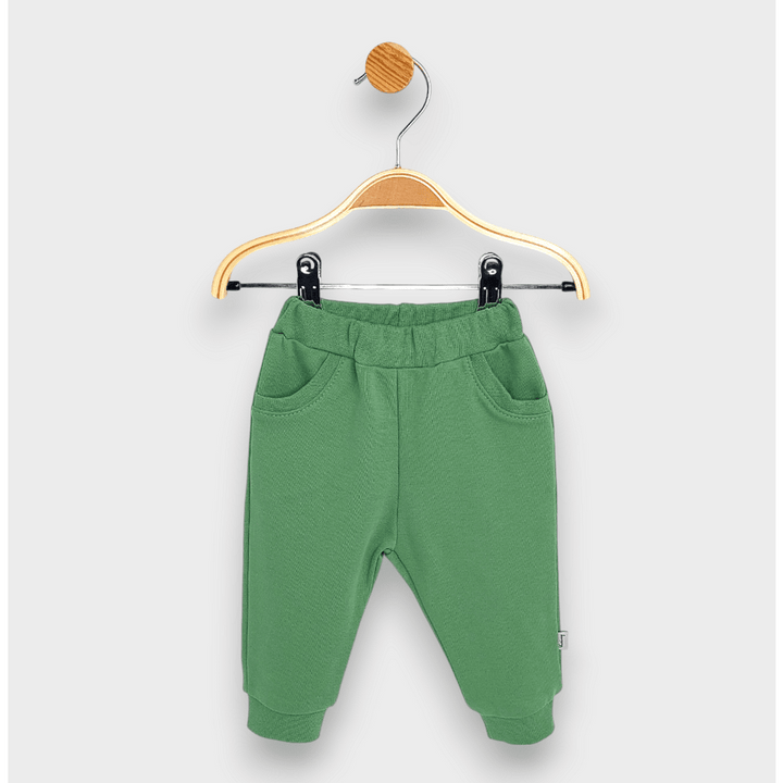 Pantaloni lungi pentru bebeluși Rainy cu buzunar, 62-92 cm, culoare roșu-portocaliu
