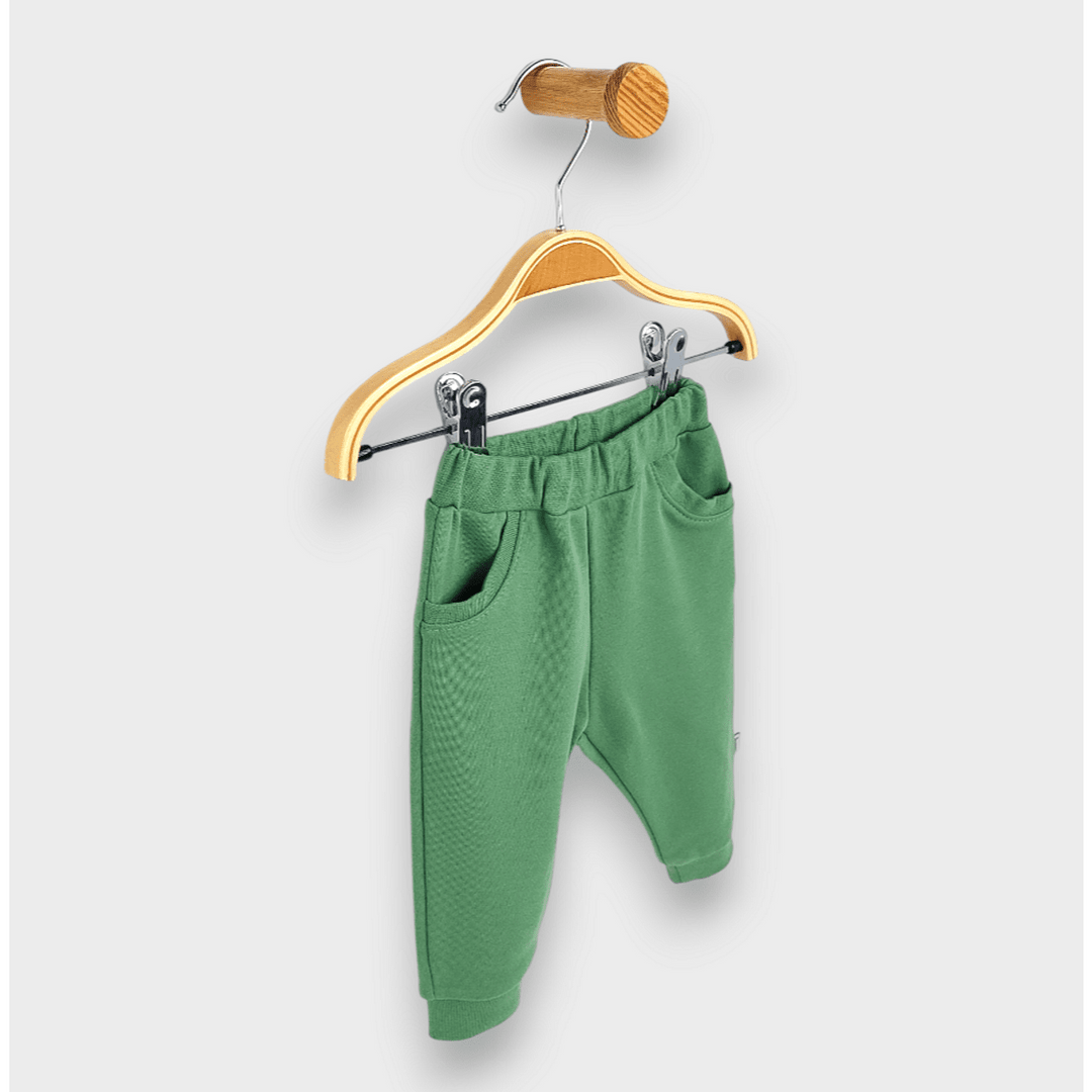 Pantaloni lungi pentru bebeluși Rainy cu buzunar, 62-92 cm, culoare roșu-portocaliu