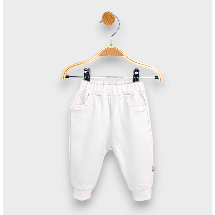 Rainy Pantaloni lungi pentru bebeluși cu buzunar 62-92 cm. ecru delicat