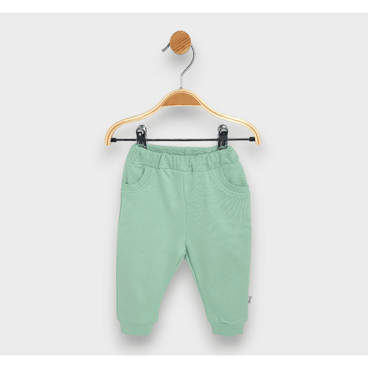 Rainy Pantaloni lungi pentru bebeluși cu buzunar, 62-92 cm, verde pastel