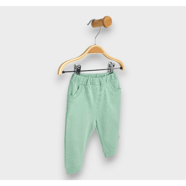 Rainy Pantaloni lungi pentru bebeluși cu buzunar, 62-92 cm, verde pastel