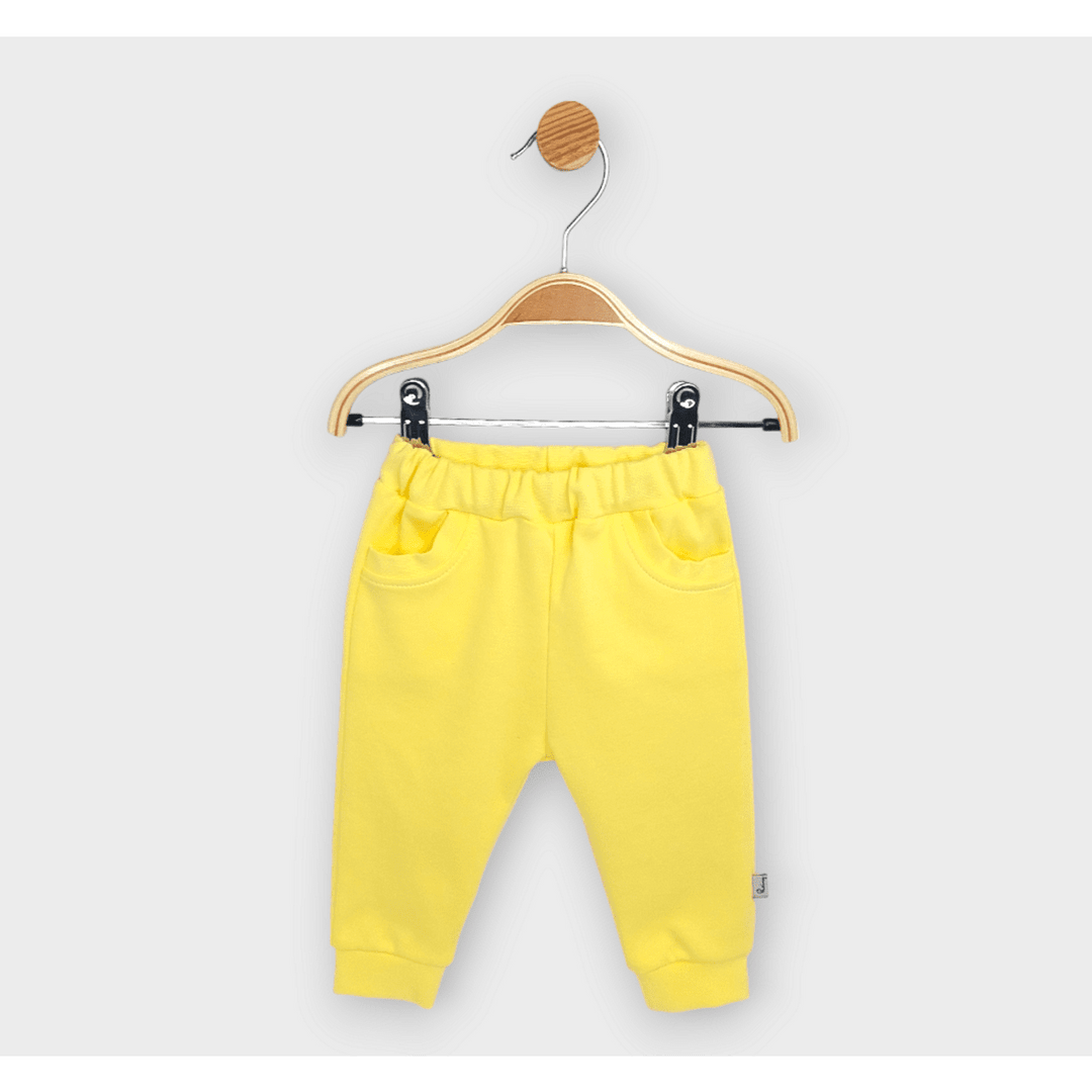 Rainy Pantaloni lungi pentru bebeluși cu buzunar 62-92 cm. galbeni
