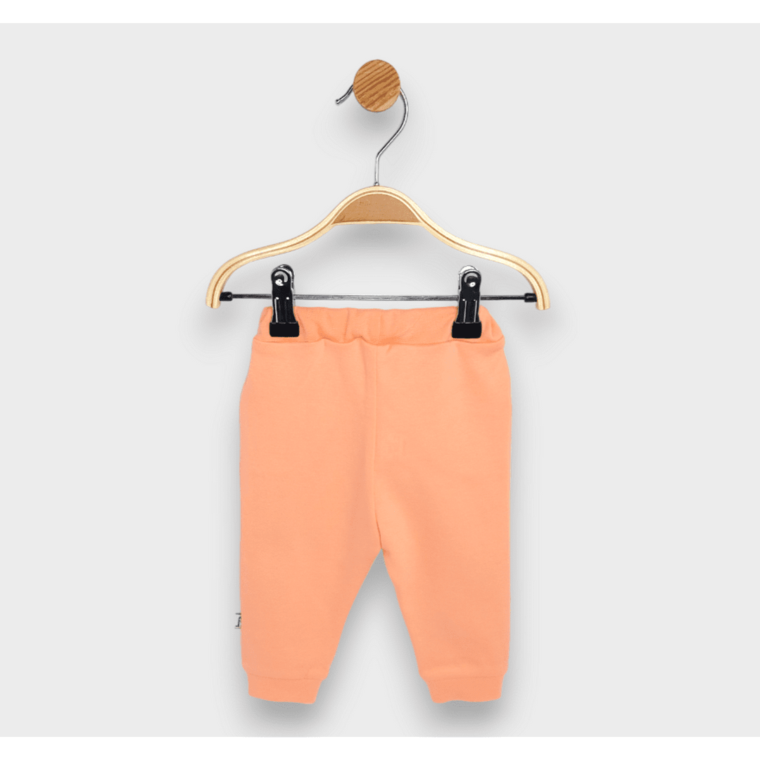 Rainy Pantaloni lungi pentru bebeluși cu buzunar și fundiță 62-92 cm. piersică