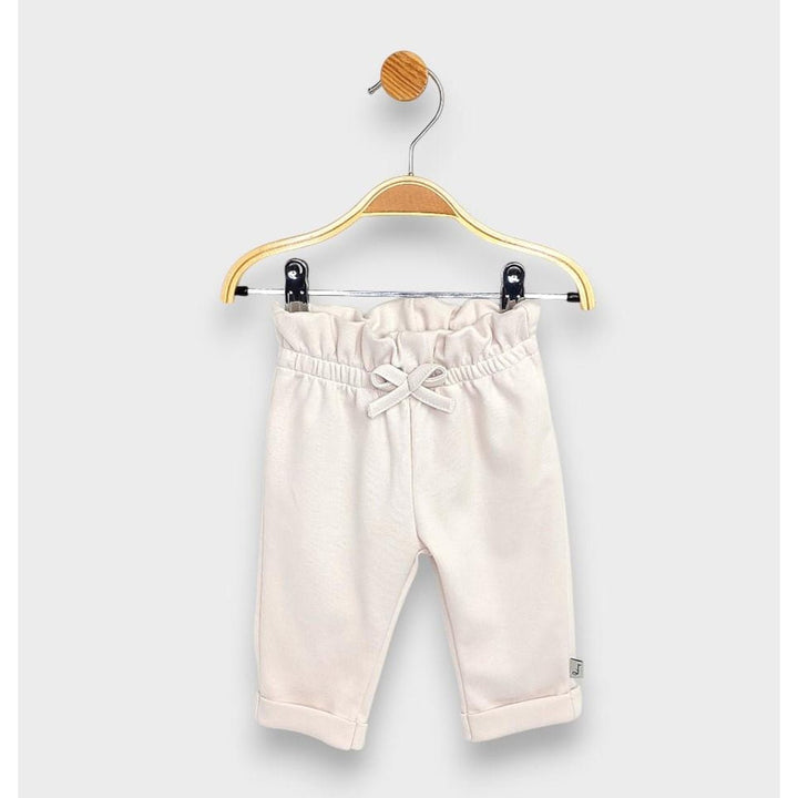 Rainy Pantaloni lungi pentru bebeluși cu talie înaltă 62-92 cm. ecru delicat