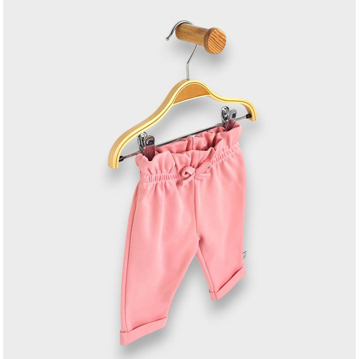 Rainy Pantaloni lungi pentru bebeluși cu talie înaltă 62-92 cm, culoare pudră