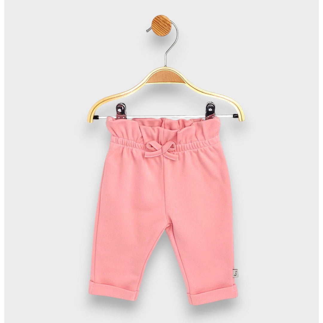 Rainy Pantaloni lungi pentru bebeluși cu talie înaltă 62-92 cm, culoare pudră