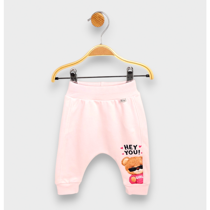 Rainy Pantaloni lungi pentru bebeluși Hey you 62-92 cm. roz