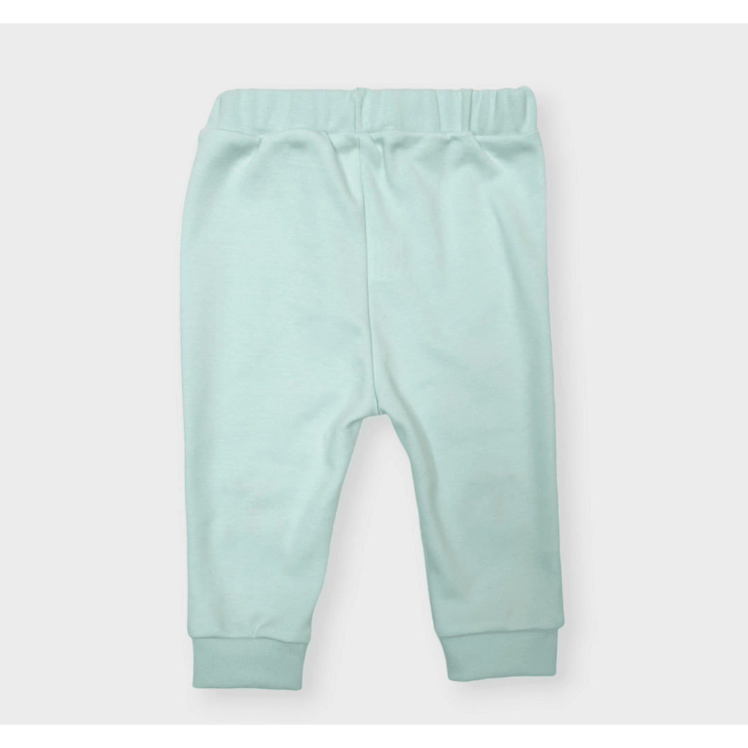 Pantaloni lungi pentru bebeluși Rainy cu iepurași și inimioare, 62-92 cm, mentă