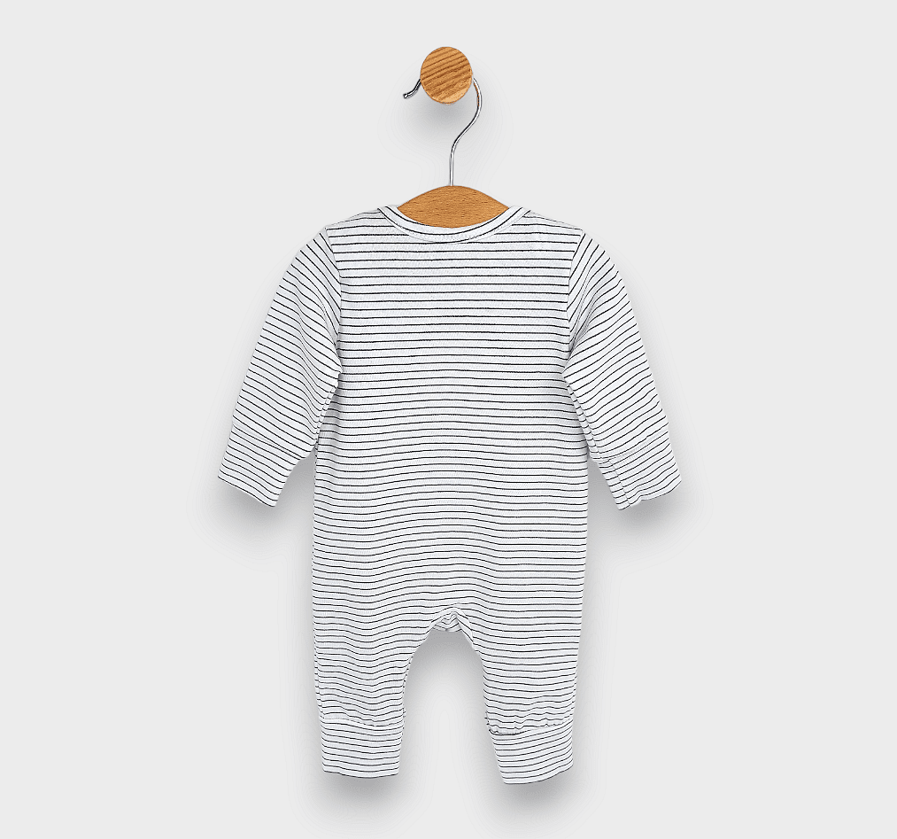 Salopetă pentru bebeluși Rainy Good Bear 56 - 86 cm, cu dungi
