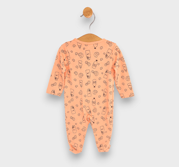 Salopetă pentru bebeluși Rainy Milk 48-86 cm, portocalie