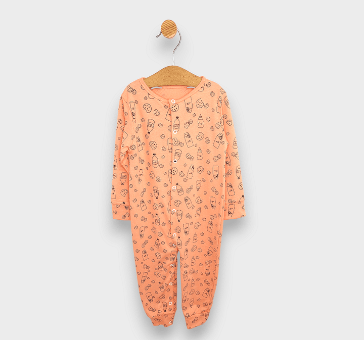 Salopetă pentru bebeluși Rainy Milk 48-86 cm, portocalie