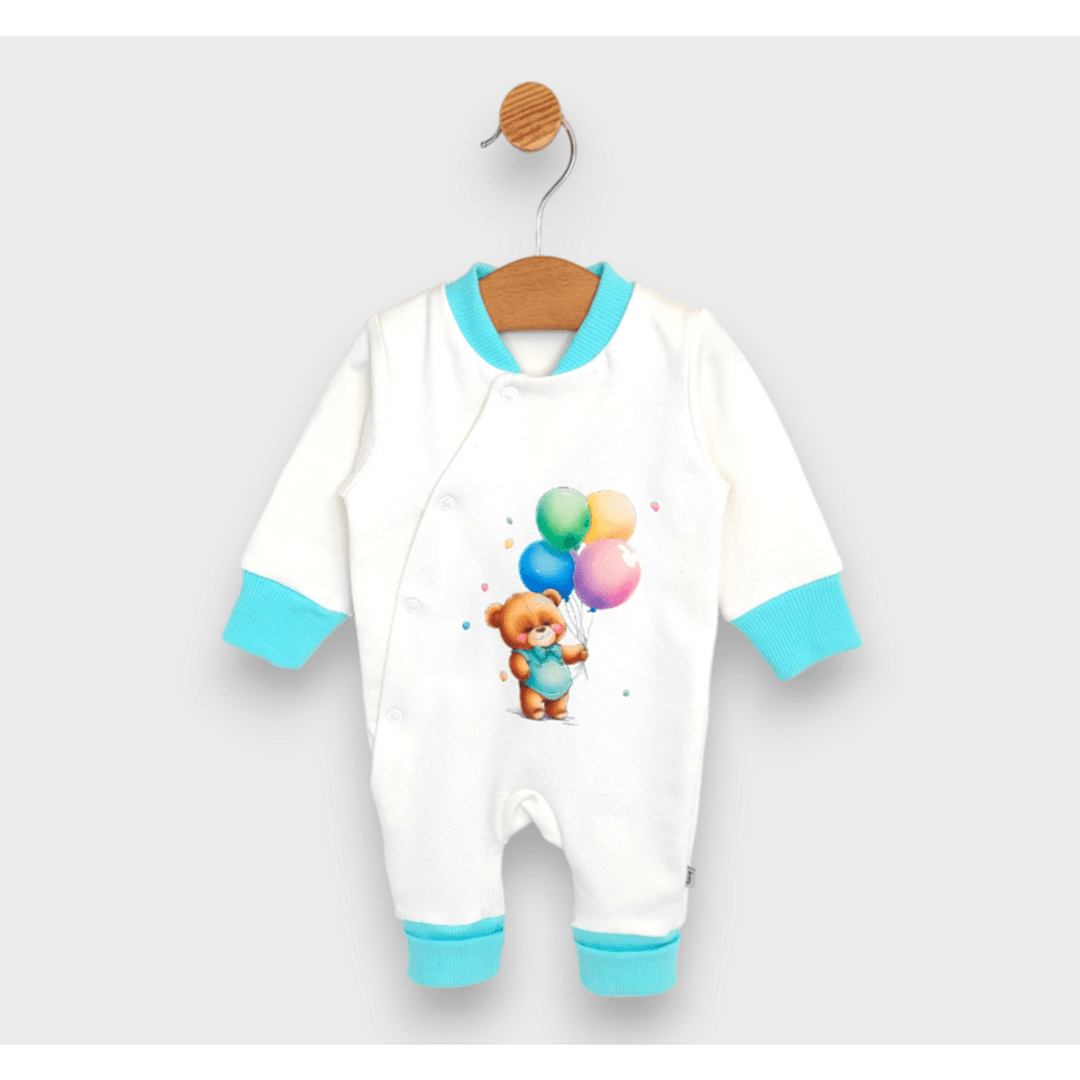 Rainy Salopetă pentru bebeluși Bear with balloons 56 - 80 cm. mentă