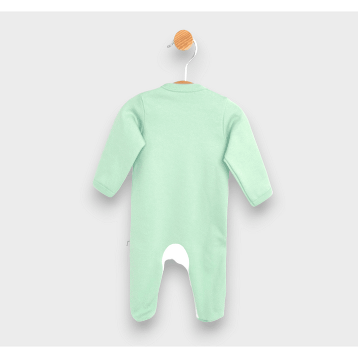 Salopetă pentru bebeluși Rainy Boy cu mâneci lungi 48-62 cm, verde pastel