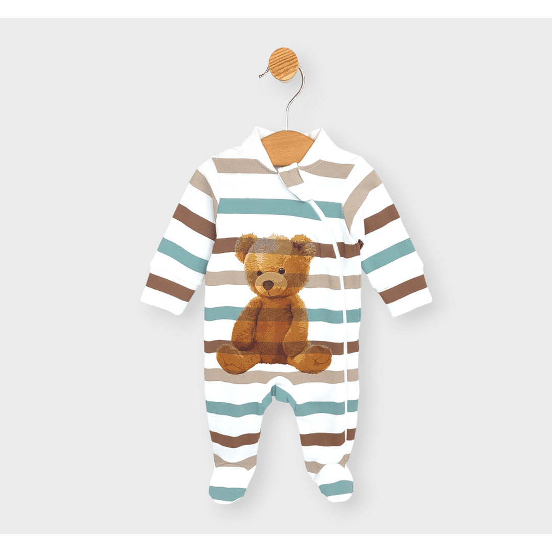Salopetă pentru bebeluși Rainy Goofy Bear cu fermoar 56 - 86 cm.