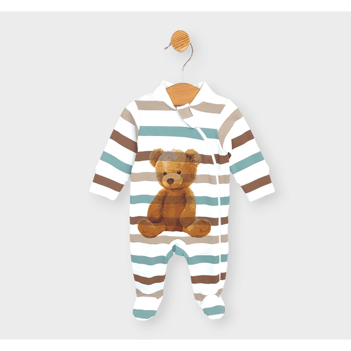 Salopetă pentru bebeluși Rainy Goofy Bear cu fermoar 56 - 86 cm.