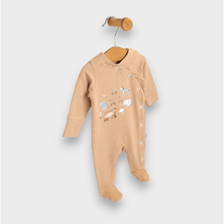 Salopetă pentru bebeluși Rainy Little one cu mânecă lungă 56-74cm. moka