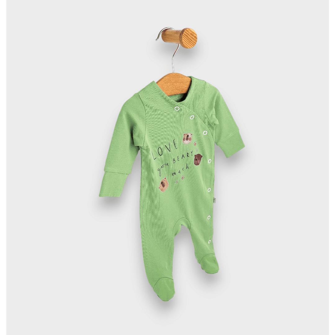 Rainy Salopetă pentru bebeluși Love you Bearly cu mânecă lungă 56-74cm. pădure