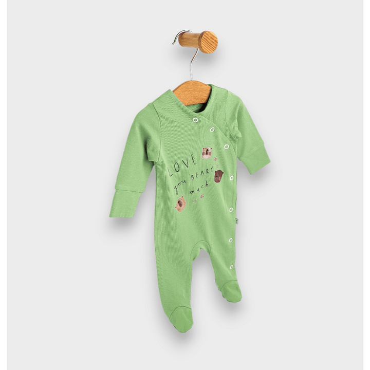 Rainy Salopetă pentru bebeluși Love you Bearly cu mânecă lungă 56-74cm. pădure