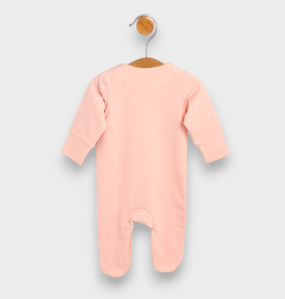 Salopetă pentru bebeluși Rainy Little Lamb cu mâneci lungi 56-74 cm, culoare bomboană