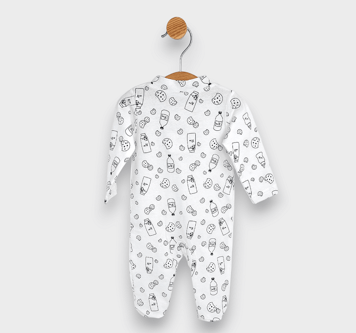 Rainy Salopetă bebeluși Milk cu fermoar 48 - 86 cm. ecru