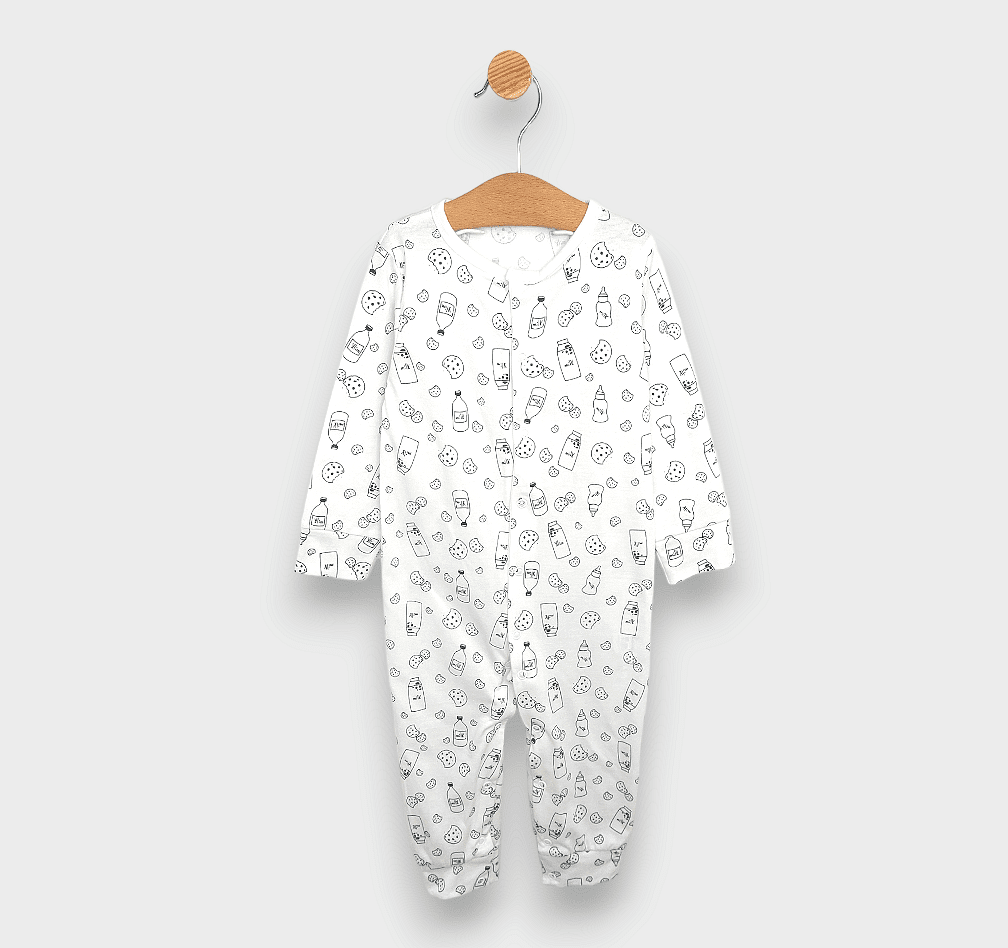 Rainy Salopetă bebeluși Milk 48- 86cm. ecru