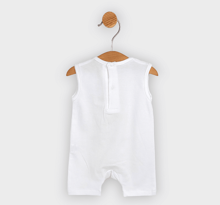 Salopetă pentru bebeluși Rainy „I am Strong” 56-74 cm, alb