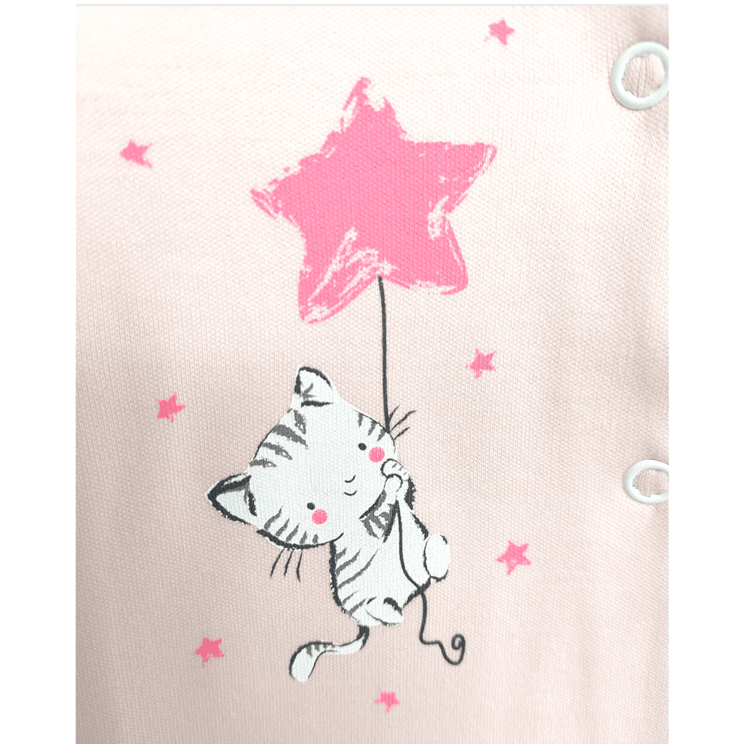 Rainy Salopetă pentru bebeluși cu mănuși 48 - 74 cm. Cat and Star roz