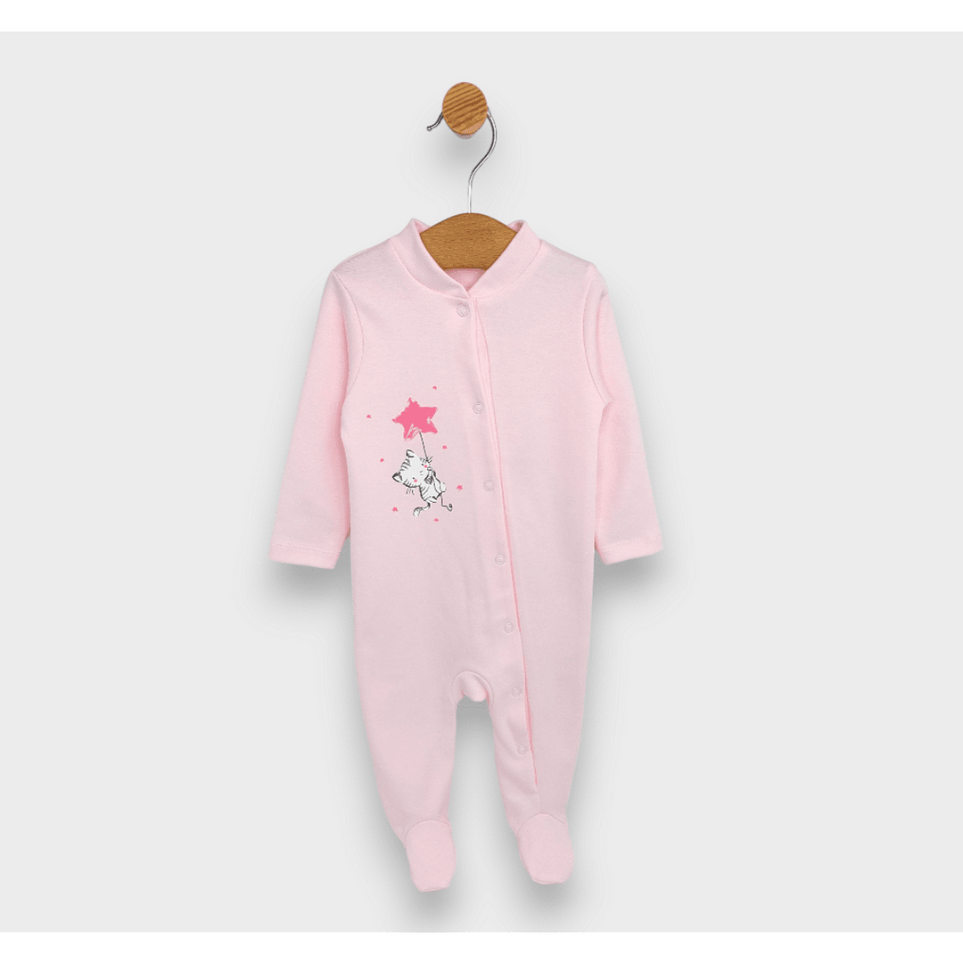 Rainy Salopetă pentru bebeluși cu mănuși 48 - 74 cm. Cat and Star roz