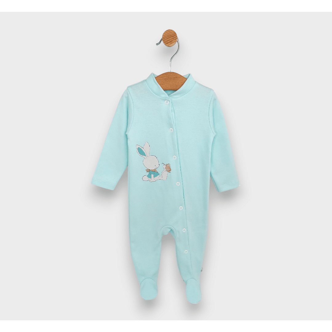 Salopetă pentru bebeluși Rainy cu mănuși, 48–74 cm, Rabbit and butterfly