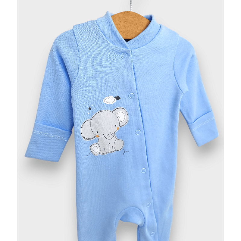 Salopetă pentru bebeluși cu mănuși Rainy 48 - 74 cm. Elephant