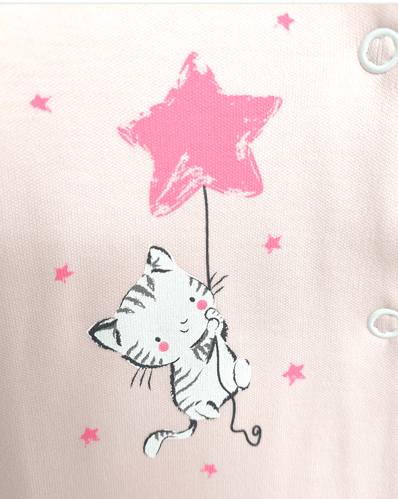 Salopetă pentru bebeluși Rainy cu mănuși și plastron, 48–62 cm, Cat and Star