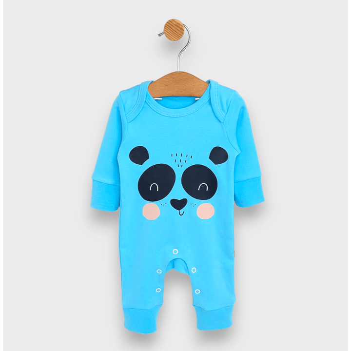 Rainy Salopetă pentru bebeluși cu căciulă Panda, mânecă lungă, 56-74 cm.