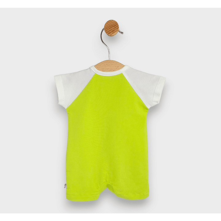 Salopetă pentru bebeluși Rainy cu girafă în mașină, 56-80 cm, verde
