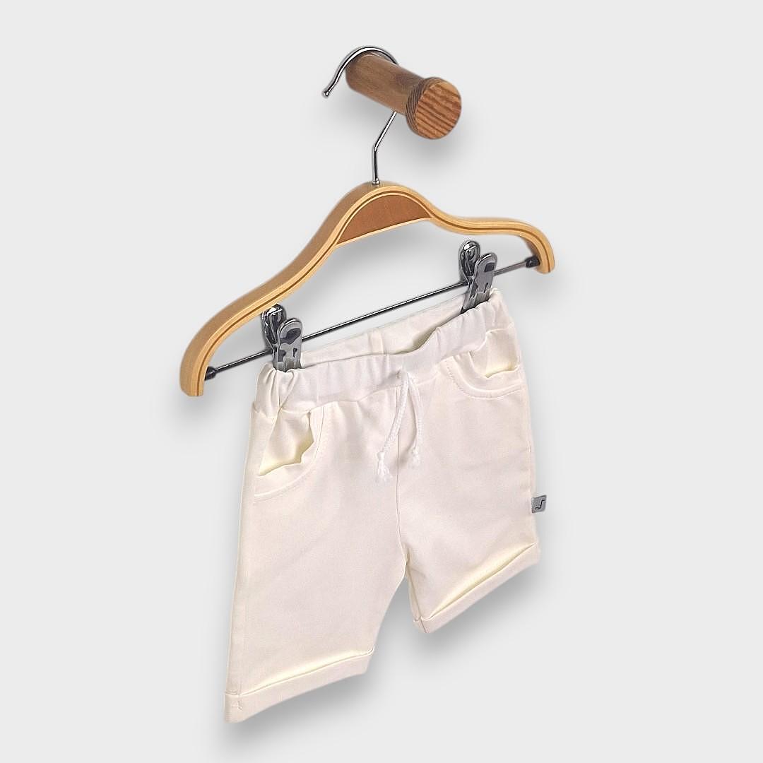 Rainy pantaloni scurți pentru bebeluși 62-92 cm. ecru