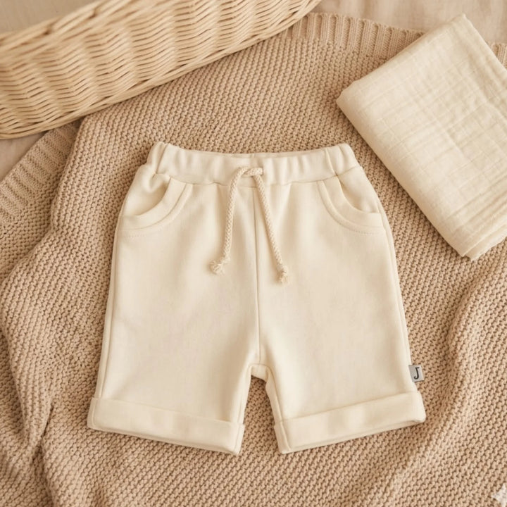 Rainy pantaloni scurți pentru bebeluși 62-92 cm. ecru