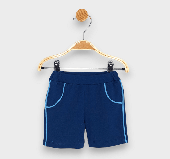 Rainy Pantaloni scurți pentru bebeluși cu dungă 62-86 cm. bleumarin