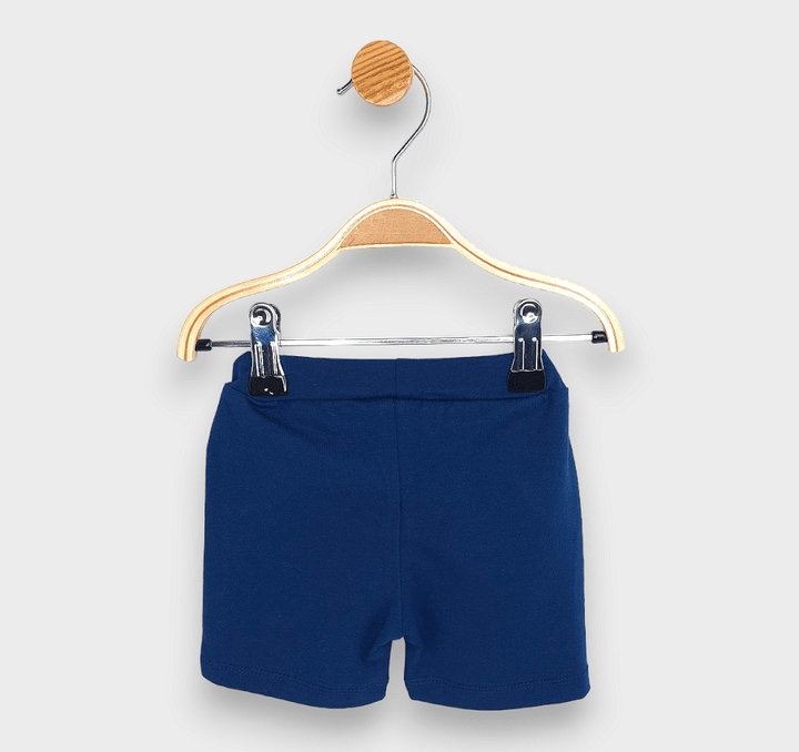Rainy Pantaloni scurți pentru bebeluși cu dungă 62-86 cm. bleumarin