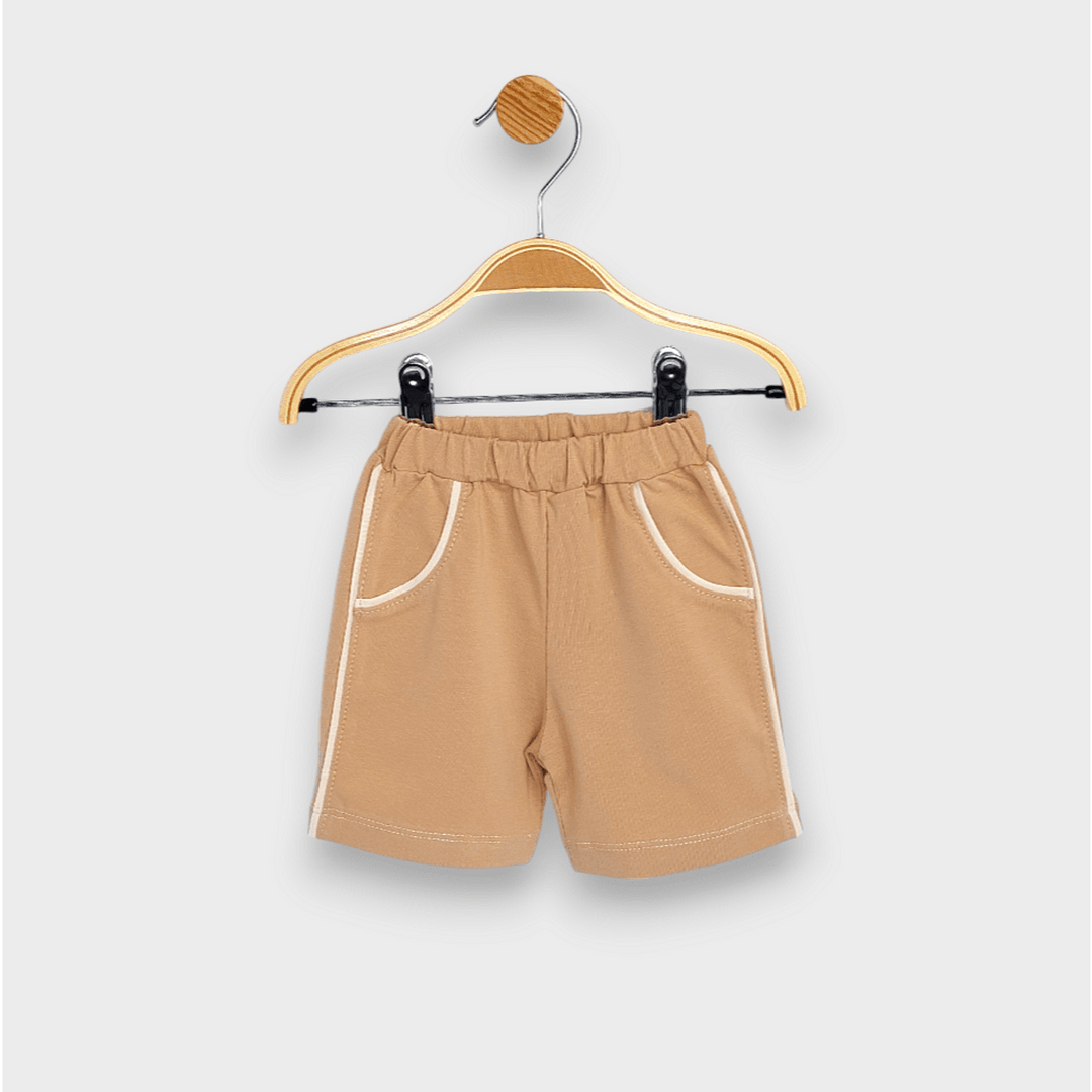 Rainy Pantaloni scurți pentru bebeluși cu elastic 62-92 cm. moca
