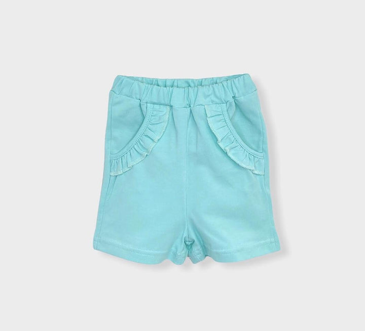 Rainy Pantaloni scurți pentru bebeluși cu volănașe 62-86 cm. pentru fete verde mentă
