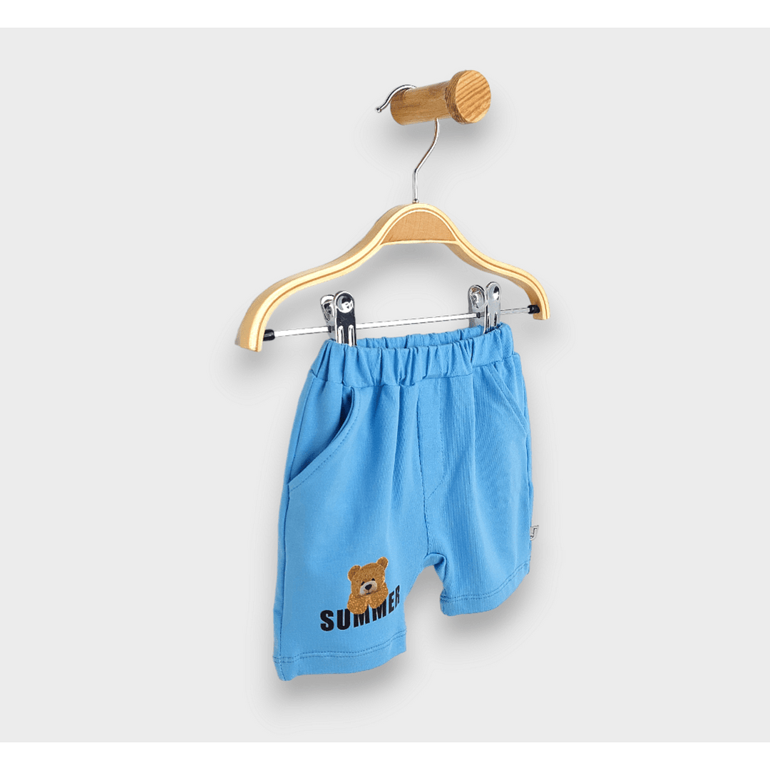 Pantaloni scurți pentru bebeluși Rainy Summer 62-92 cm, albastru