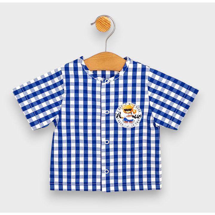 Rainy Set bebeluși 2 piese Cool Bear 62-92 cm, textil/denim